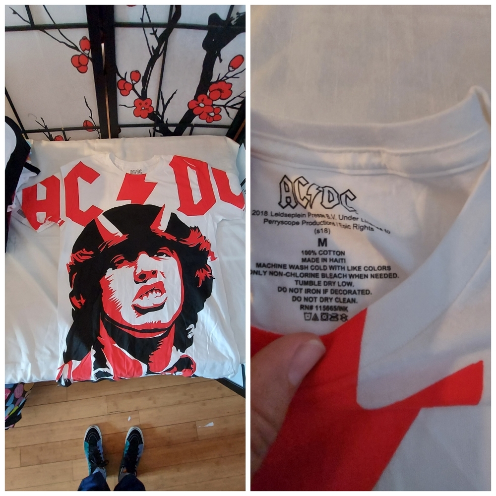 ACDC tshirt unisex 100% cotton